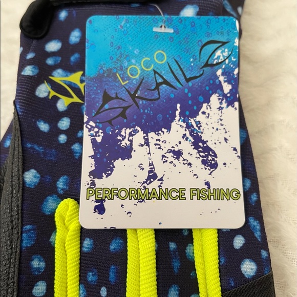NWT! LOCO SKAILZ PERFORMANCE FISHING GLOVES SIZE L/XL - Picture 3 of 5